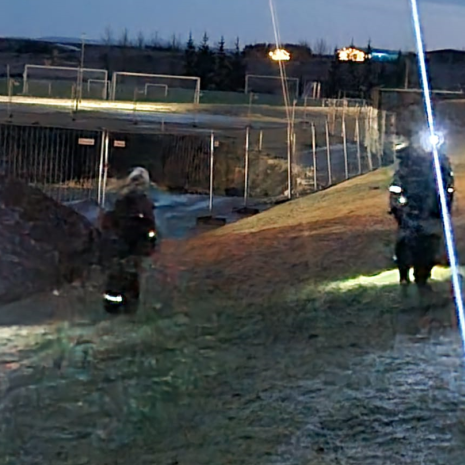 Vasaljósaganga með 1. bekk