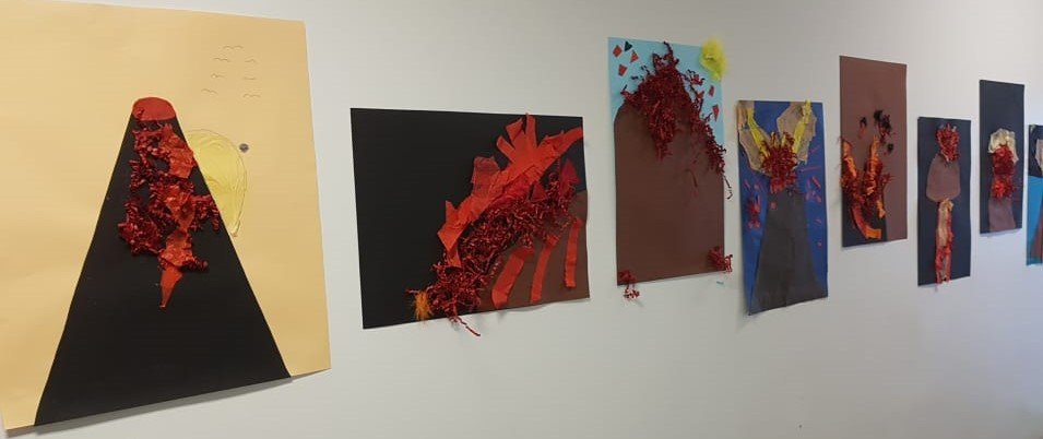 Myndmennt í 3. og 4.b. : Eldfjöll