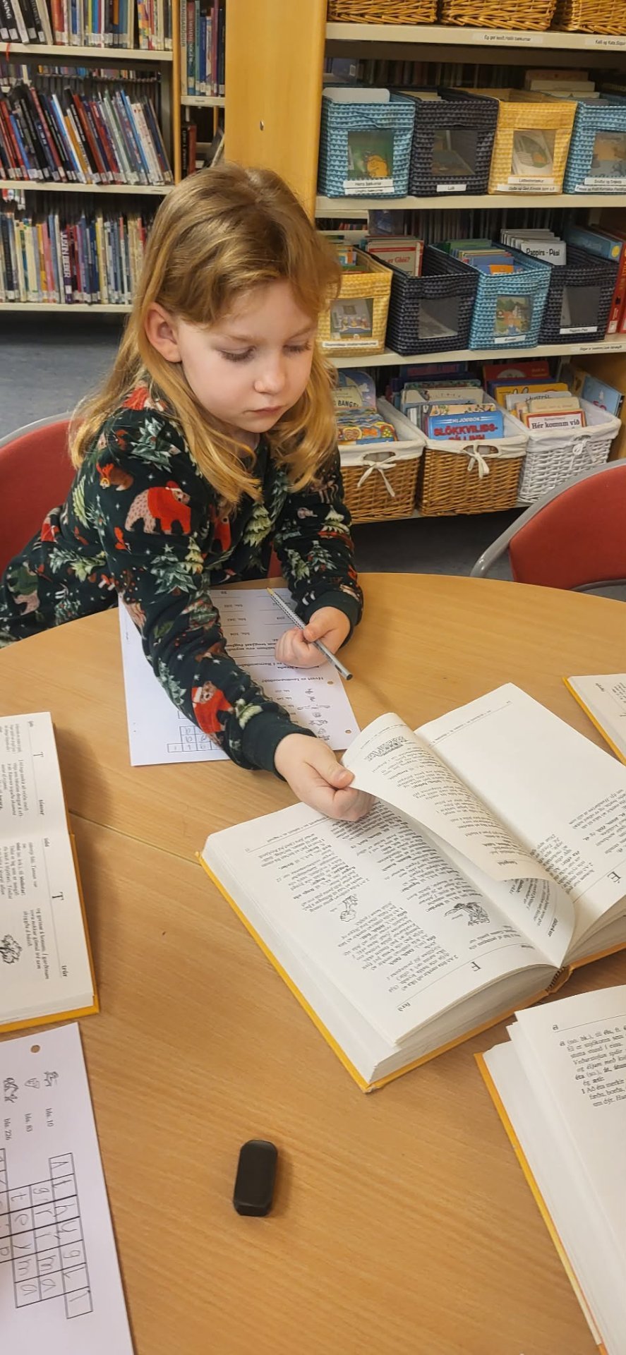 3. bekkur í bókasafnstíma