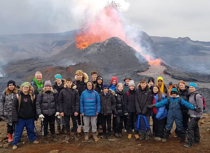 Vorferð 8. og 9.b. að gosinu