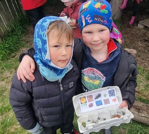 1. bekkur í útikennslu í maí