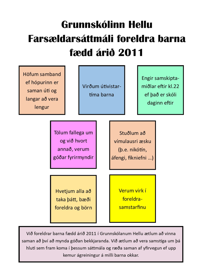 Farsældarsáttmáli í 9. bekk