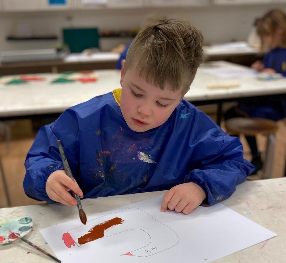 Myndmennt í 4. bekk  og 5. til 7. bekk