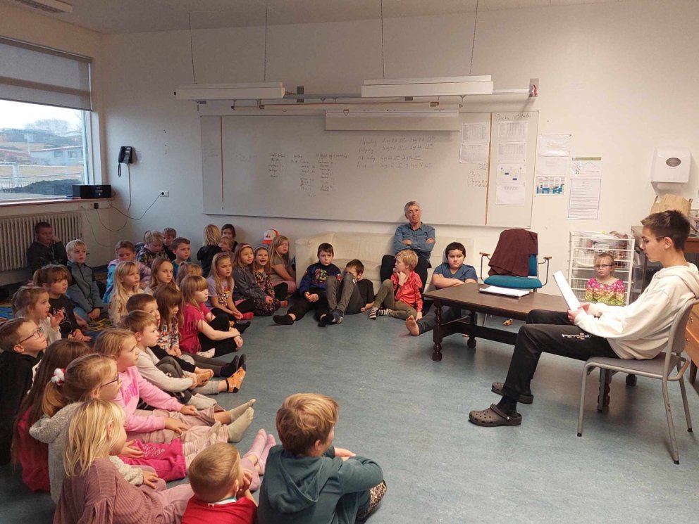 Kærkomin jólasögustund á skóladagheimili