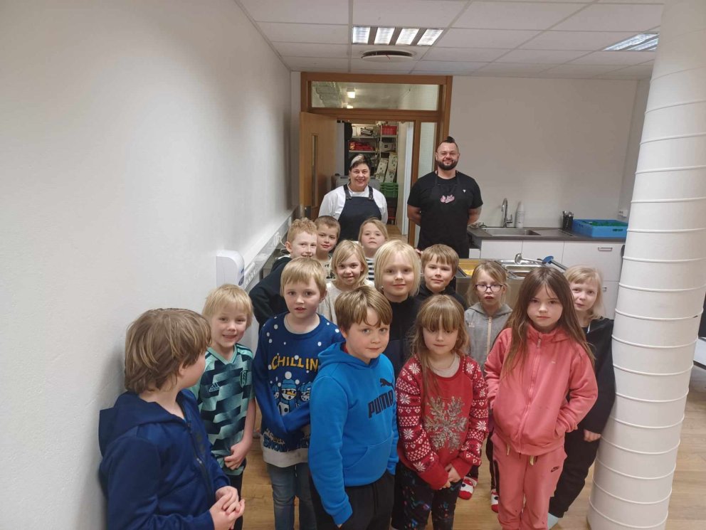 Frábært mötuneyti sem við eigum hér í skólanum