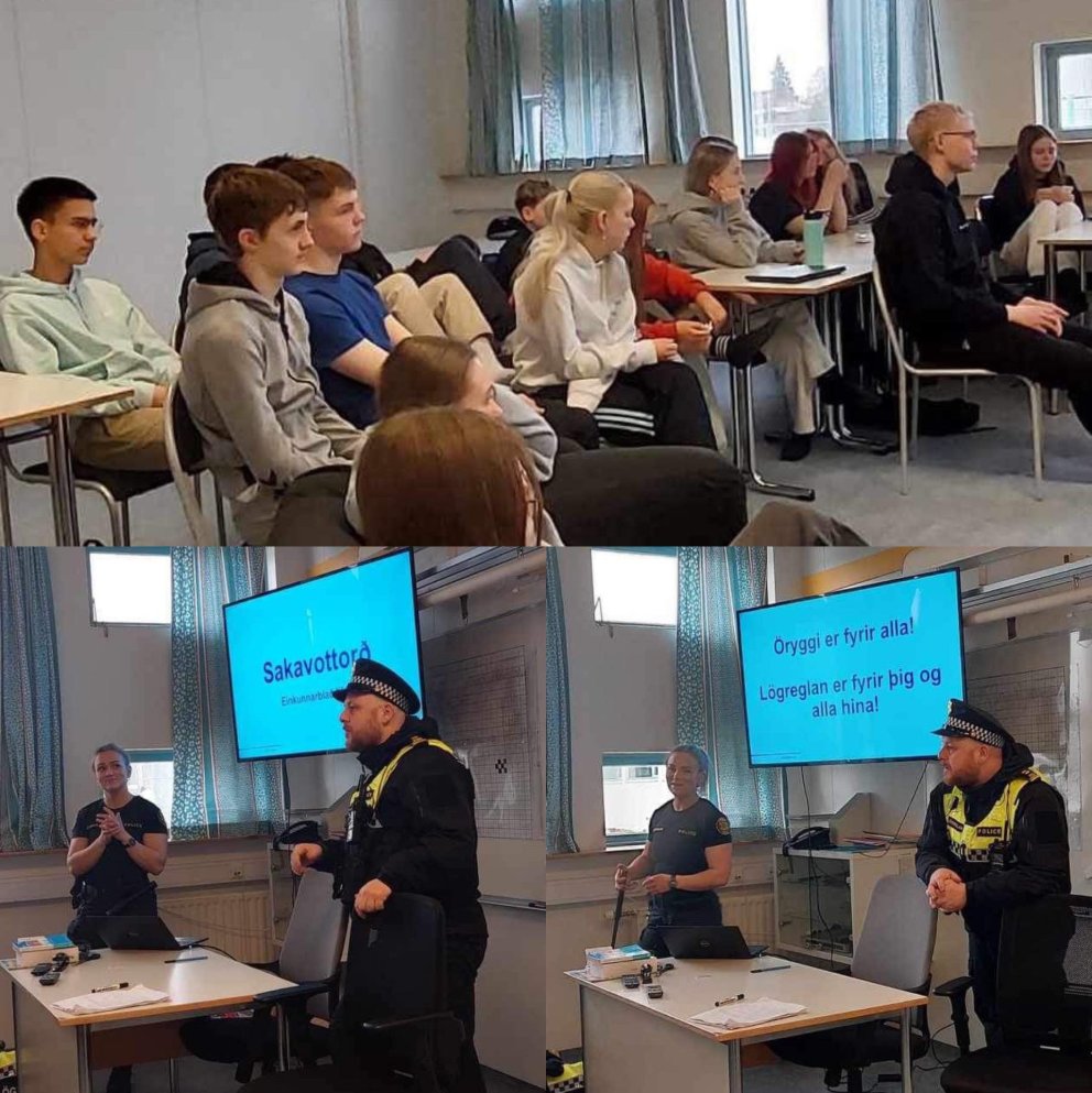 Áhugaverð og fræðandi heimsókn frá lögreglu