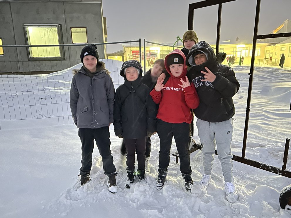 Gleði á fyrsta skóladegi nýs árs