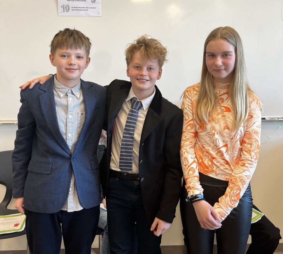 Keppendur stóru upplestrarkeppninnar