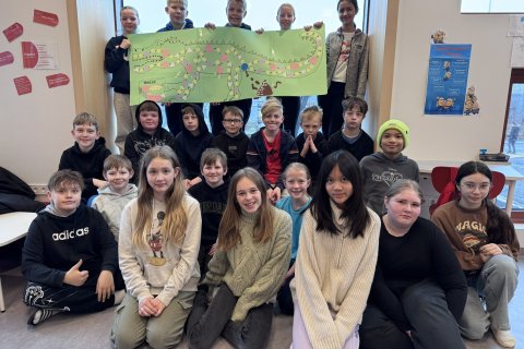 Skemmtilegt verkefni í 6. bekk