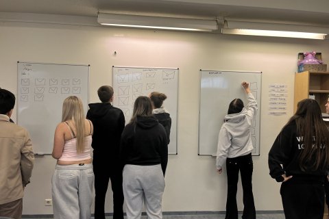 Hugsandi skólastofa í stærðfræði