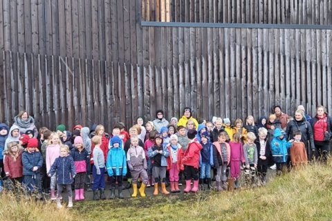 Myndir frá haustferð yngsta stigs í Þorsteinslund og í Lava Center á Hvolsvelli