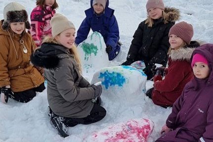 Útivist í 1. 2. 3. og 4. bekki: Listsköpun og fjör