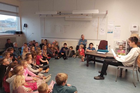 Kærkomin jólasögustund á skóladagheimili