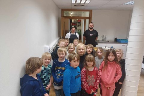 Frábært mötuneyti sem við eigum hér í skólanum