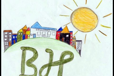 Bæjarhellan : auglýsingar stöðvanna