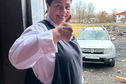 Fyrsta skoðun á nýja mötuneytinu