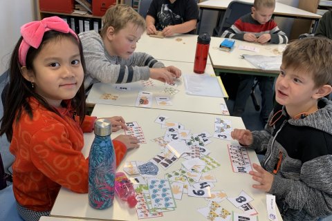 1. og 2.b. í stöðvarvinnu í stað smiðju á covid tímunum