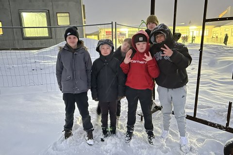 Gleði á fyrsta skóladegi nýs árs