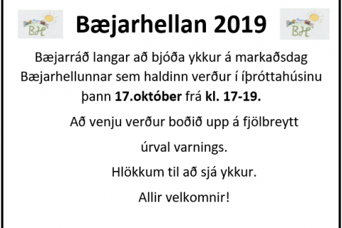 Markaðsdagur Bæjarhellunnar