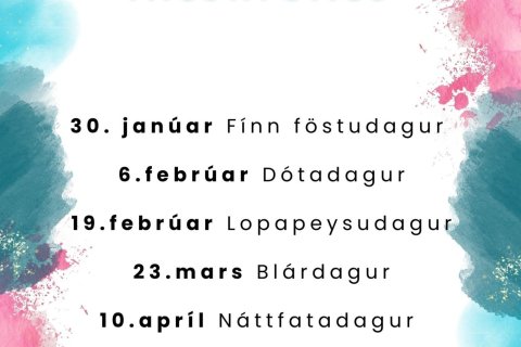 Viðburðadagatal yngsta stigs